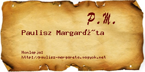 Paulisz Margaréta névjegykártya